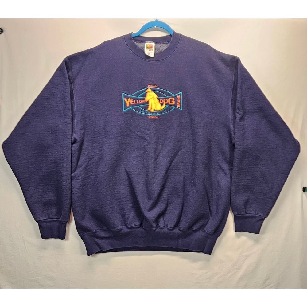 Vintage Yellow Dog Brewing Embroidered Sweatshirt XXL Fruit of the Loom USA‎